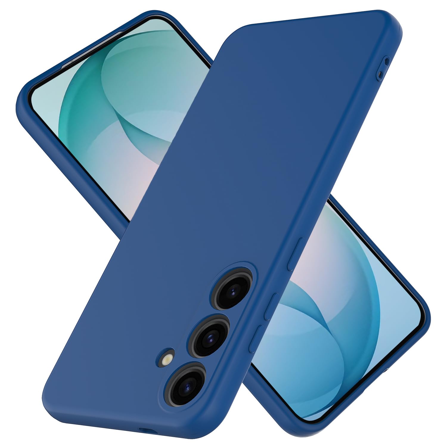 Taneny Silicone Case for Samsung Galaxy S26, Durable and Stylish Drop Tested Soft Silicone Gel Rubber Slim Fit Shockproof Protection Phone Cover for Samsung Galaxy S26 (Blue)