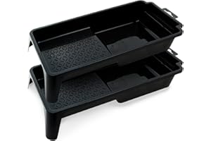 Precision Defined Paint Trays 4-Inch (10 cm), Paint Roller Trays Set 2-Pack, Plastic Paint Pan for 4-Inch Roller Brushes, Pai