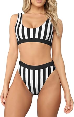 push up high waisted swimsuit