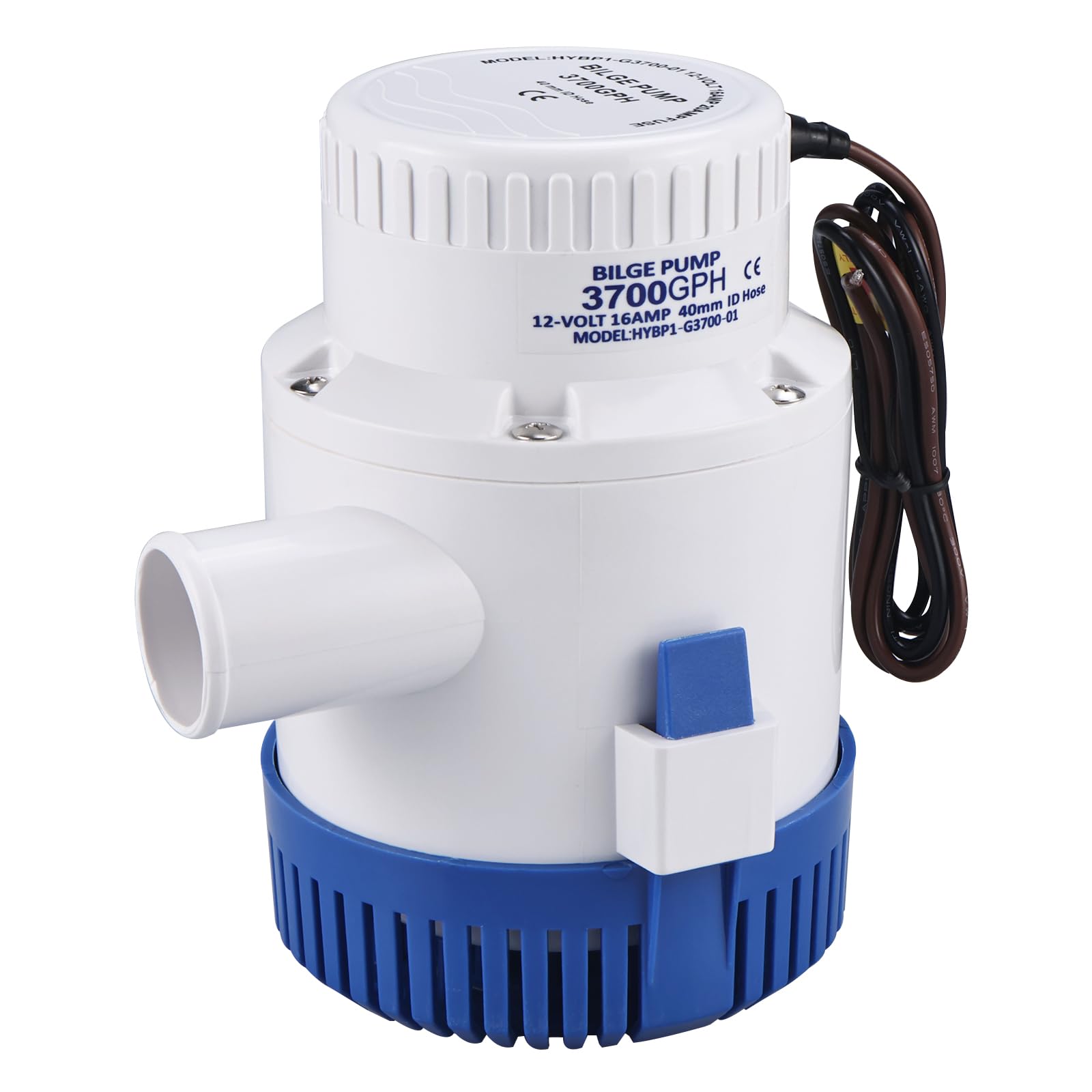 FreeTec 12V Boat Marine Plumbing Electric Bilge Pump 3700GPH