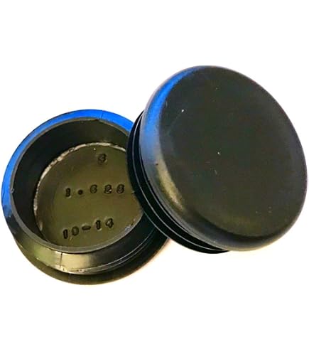 thumbnail interactive-video image 1 of 1.75 Inch Round Black Vinyl Plastic Tube End Caps - Choose Qty: 2,4,10,20,50 1 of 3
