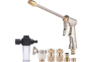 Aquoxis Pressure Washer - 20x More Powerful Than Hoses, Durable Stainless Steel, Easy Installation, 360° Rotating for Three S