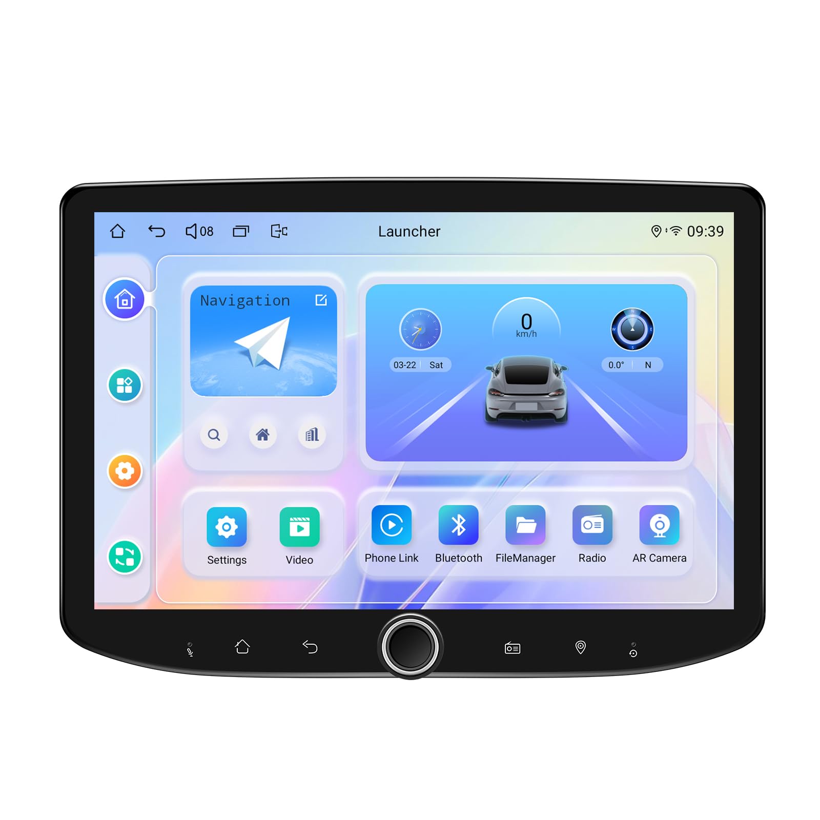 Photo 1 of Joying Android 13 Double Din Radio with Carplay & Android Auto, 10.1 Inch Car Radio GPS Navigation 8GB+128GB Head Unit with Bluetooth,Volume Knob, Mirror-Link, AM/FM Radio, 1280x800P(JY-UTD10N8-B)