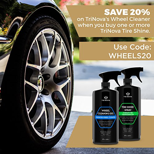 TriNova Wheel Cleaner Rim Cleaning Spray Remove Tire Dirt, Oil
