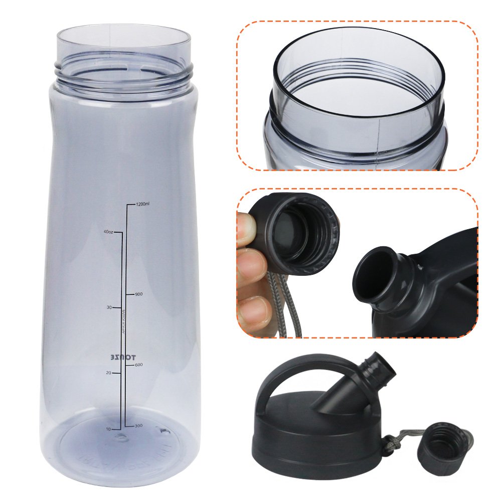 Botella de Agua Sport, Botella de Agua Libre de Bpa, Botella de Agua 1,6L para Gimnasio