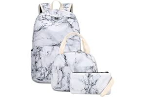 Bluboon School Backpack Teens Girls Boys Kids School Book Bags with Lunch Box Pencil Bag