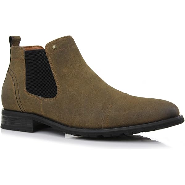 VINCE CAMUTO Mens Brown Pull Tab Lieven Toe Block Heel  display picture 3