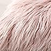OJIA Deluxe Home Decorative Super Soft Plush Mongolian Faux Fur Throw Pillow Cover Cushion Case (20 x 20 Inch, Pink Lavender)