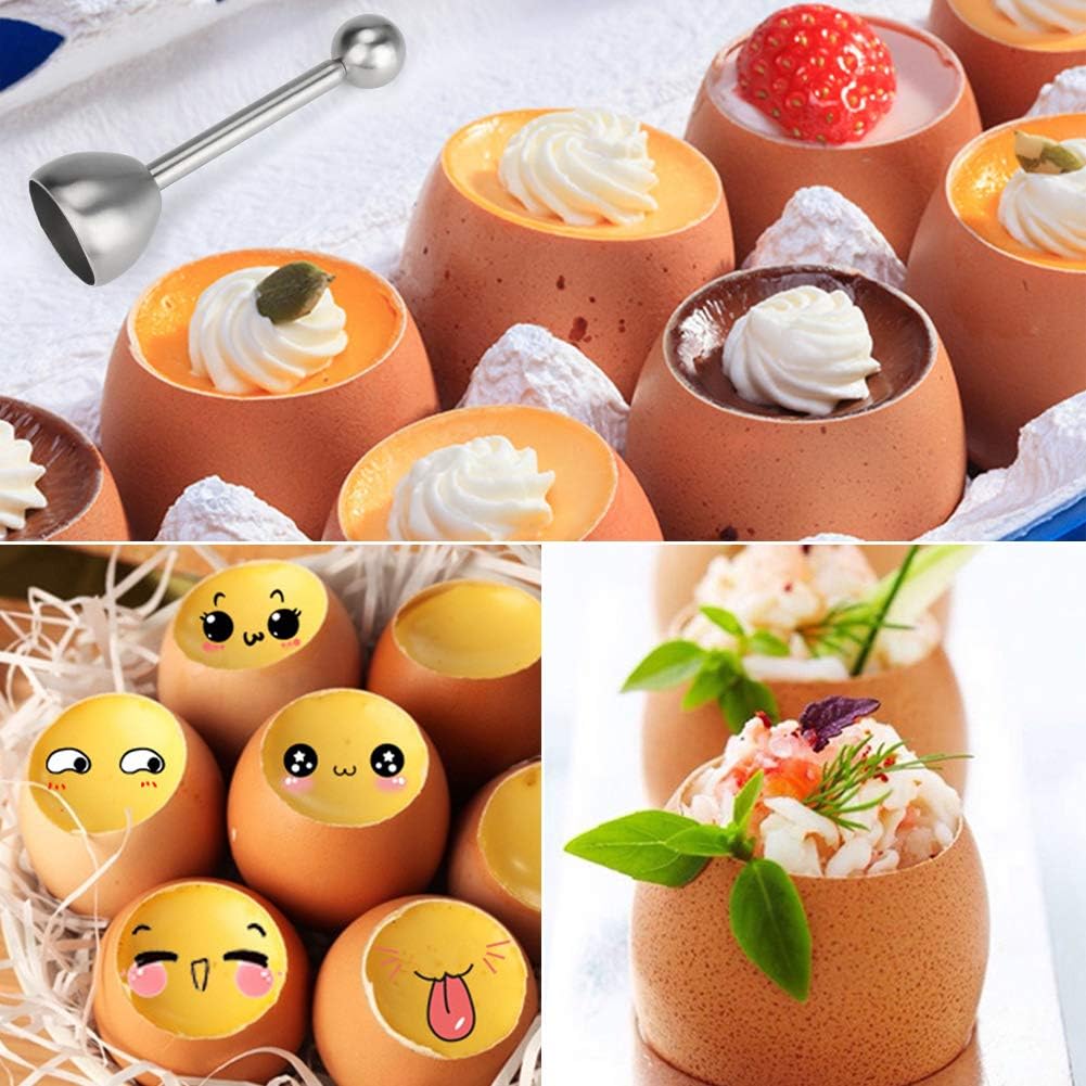 Apriguscio – Ouvre-œuf Multifonction En Acier Inoxydable Et PP – Pour œufs Crus Et Durs, Facile à Utiliser Et Lavable Au Lave-vaisselle – Idéal Maison Et Restaurant