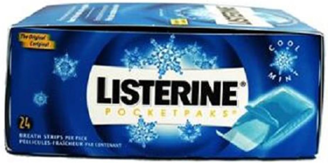 Product Of Listerine, Breath Strips Cool Mint, Count 12 (24Strips) - Mints / Grab Varieties & Flavors