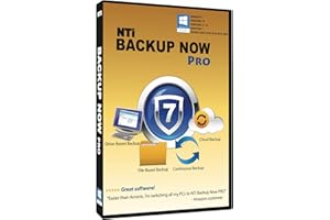 NTI Backup Now PRO 7 (for 1 Computer) | Updated for 2025 | The "Best Buy" Award-winning Backup Software | 4-in-1 Solution | Available in Download and CD | Permanent License (Not Yearly Subscription!)