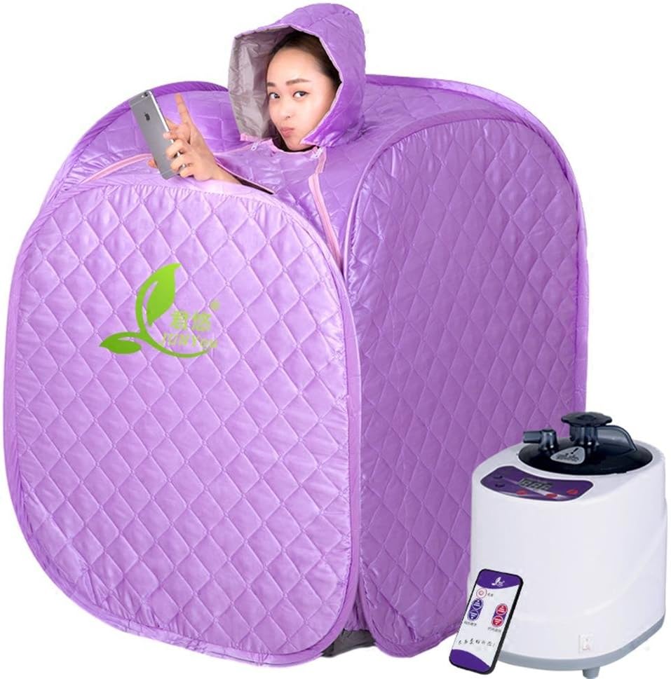 LLW Home Sweat Steam Room / Home Steam Sauna Box,Portable Folding Home Therapeutic Steam Sauna Room Full Body Fumigation