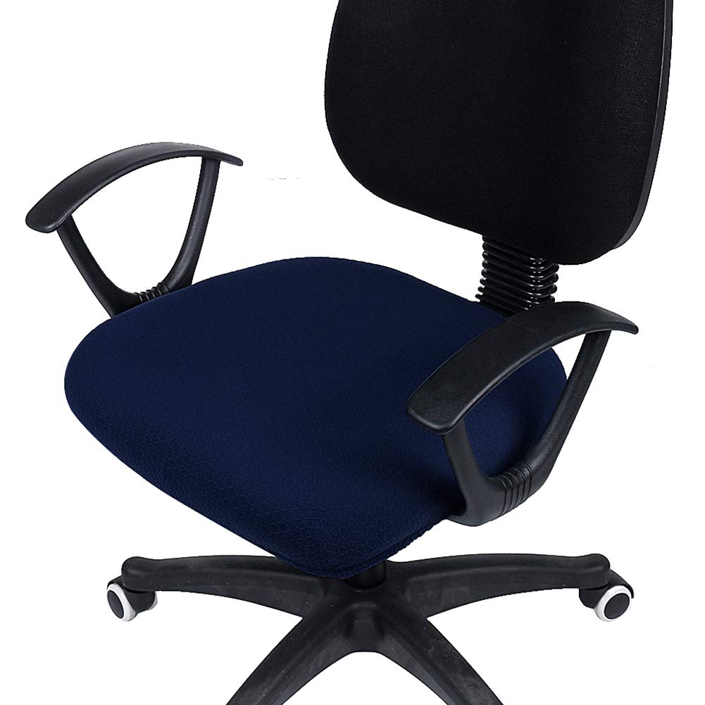 Best desk chair cover stretch blue