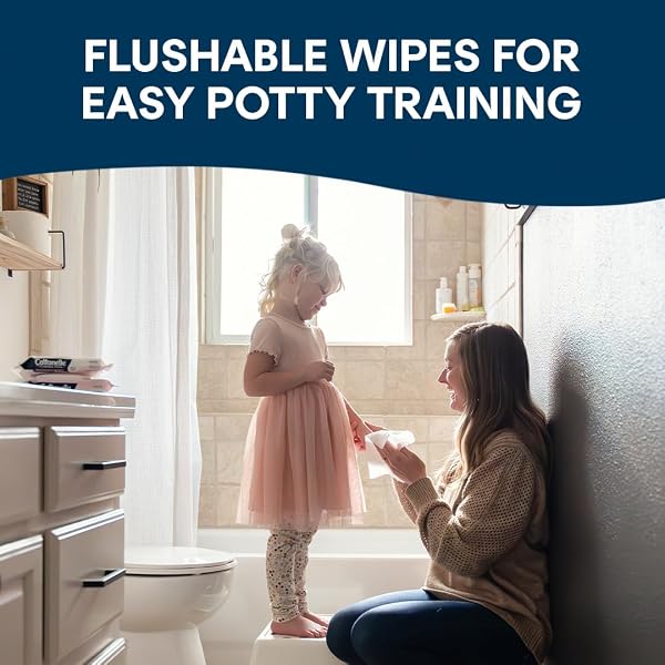 COTTONELLE FRAGRANCE FREE FLUSHABLE WET WIPES, ADULT WET WIPES, 8 FLIP-TOP PACKS, 42 WIPES PER PACK