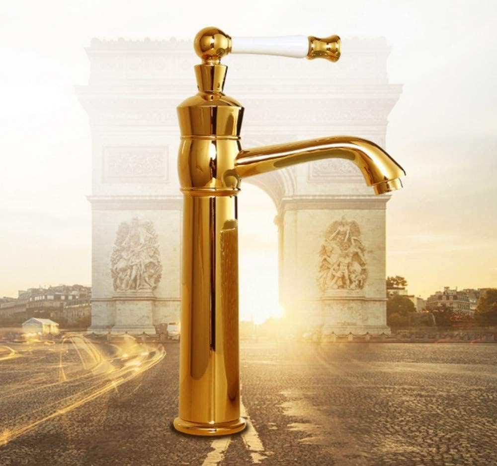 Oro de cerámica Antiguo Grifo de la Cocina Mezclador Lavabo del