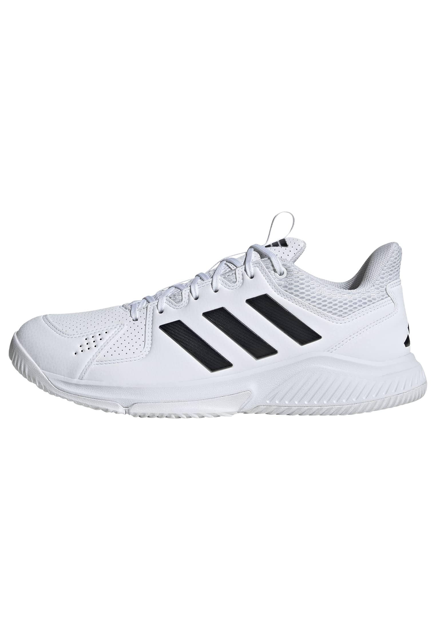 adidas Men’s Court Flight M, White/Black/White, 9