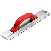 Lasnten 16 Inch Magnesium Concrete Float, Beveled End Soft Handle | Hand Float for Masonry Finishing, Lightweight Construction, Comfortable Grip for Paving Surfaces, Durable Concrete Tool