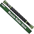 IDSON Muscle Roller Stick for Athletes- Body Massage Sticks Tools-Muscle Roller Massager for Relief Muscle Soreness,Cramping and Tightness,Help Legs and Back Recovery,Black Green