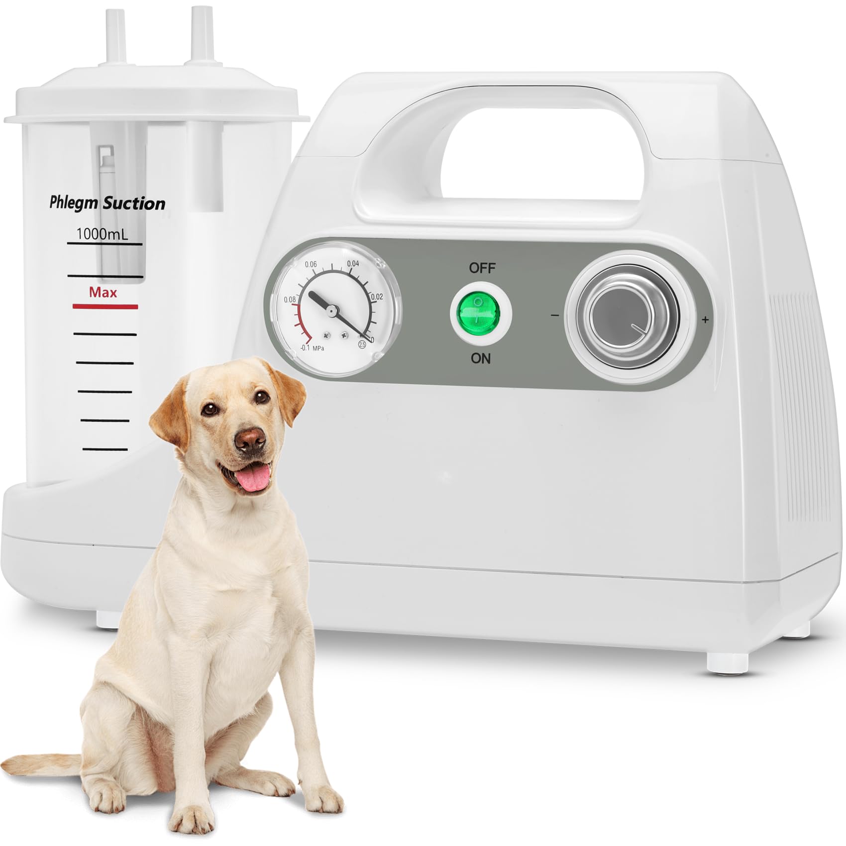 Photo 1 of 1000ML Portable Veterinary Suction Machine for Home Use 110V Vacuum Device