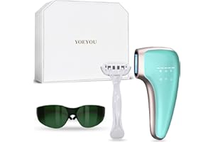 YOEYOU Laser Hair Removal, 25J Large Energy IPL Hair Removal Device, 39°F Truly Pain-free Sapphire Ice-Cooling, 999999+ Flashes At-Home Hair Removal for Women & Men, 5 Modes for Whole Body,FDA Cleared