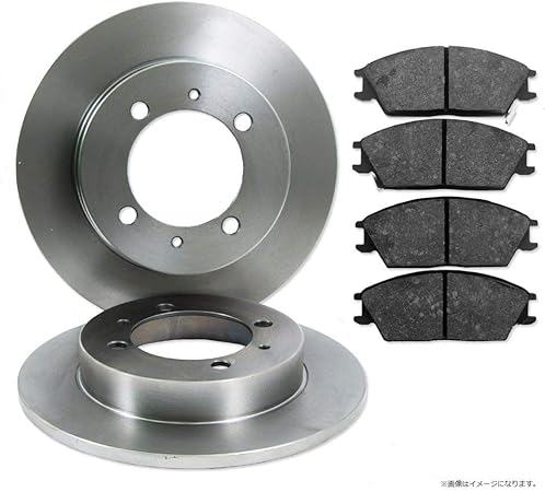 Amazon スズキ エブリィ Da63t Da65t ラパン He21s ツイン Ec22s フロント ブレーキーローター ディスク ブレーキパッド 左右セット 67h00 h00 58j00 j00 車 バイク 車 バイク