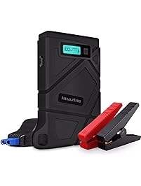 Imazing Portable Car Jump Starter 400A Peak 8000mAH (Up to 3.5L Gas or 2L Diesel Engine) Auto Battery Booster Power Pack Phone Power Bank With Smart Charging Ports