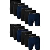 Hanes mens Underwear Boxer Briefs Pack, Cool & Breathable Cotton Moisture-wicking Underwear for Men, No Ride Up