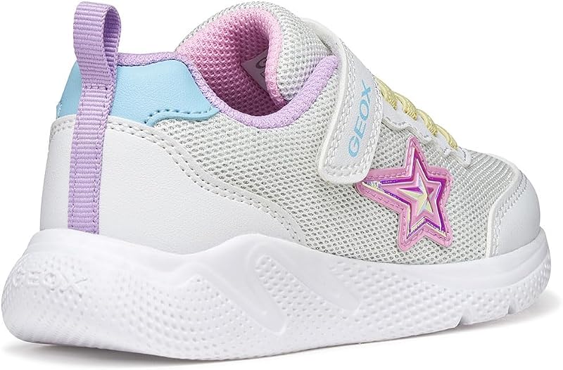 J SPRINTYE Girl A Sneaker, White/Multicolor, Talla 24 EU
