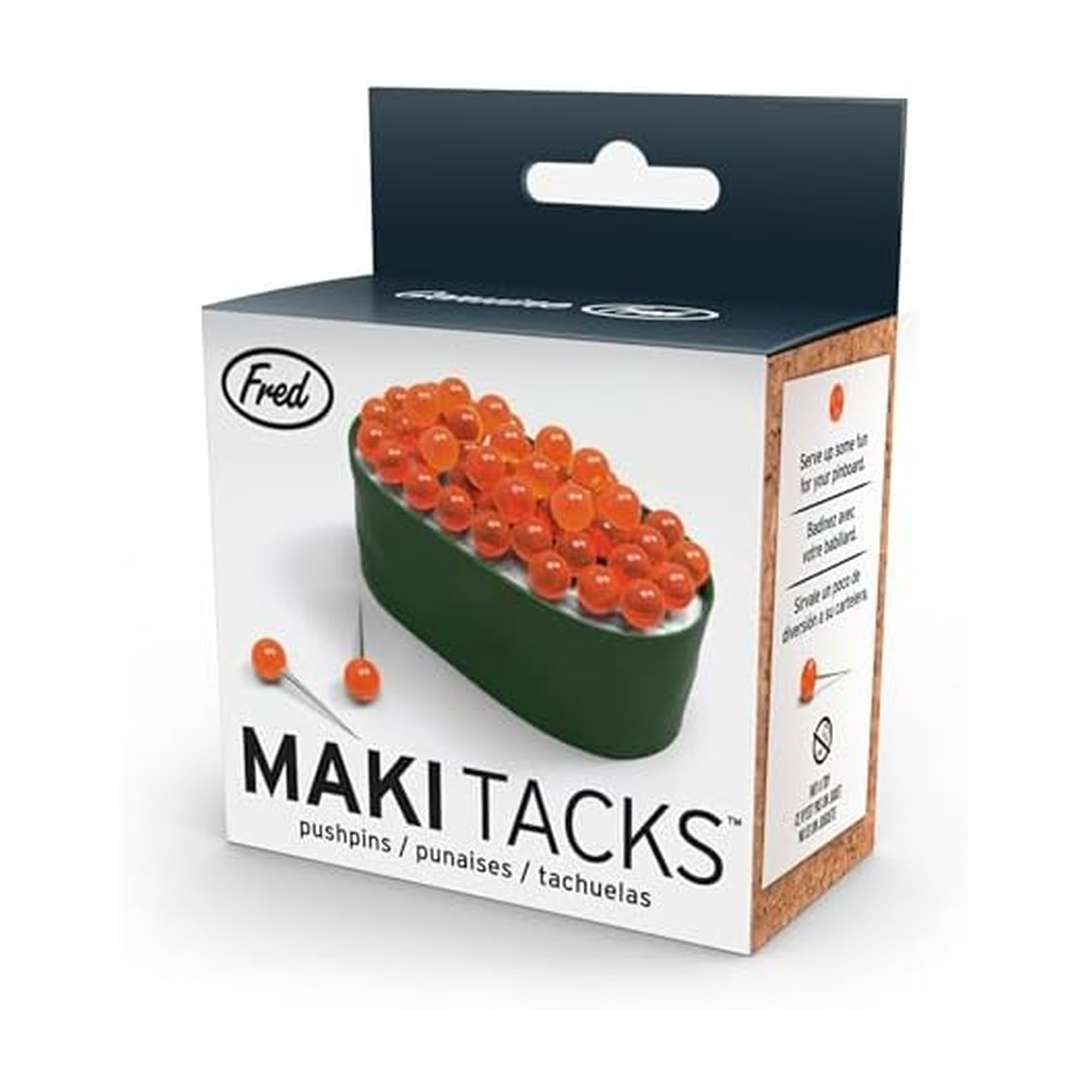 Genuine Fred Pushpins and Holder, Red — image 1