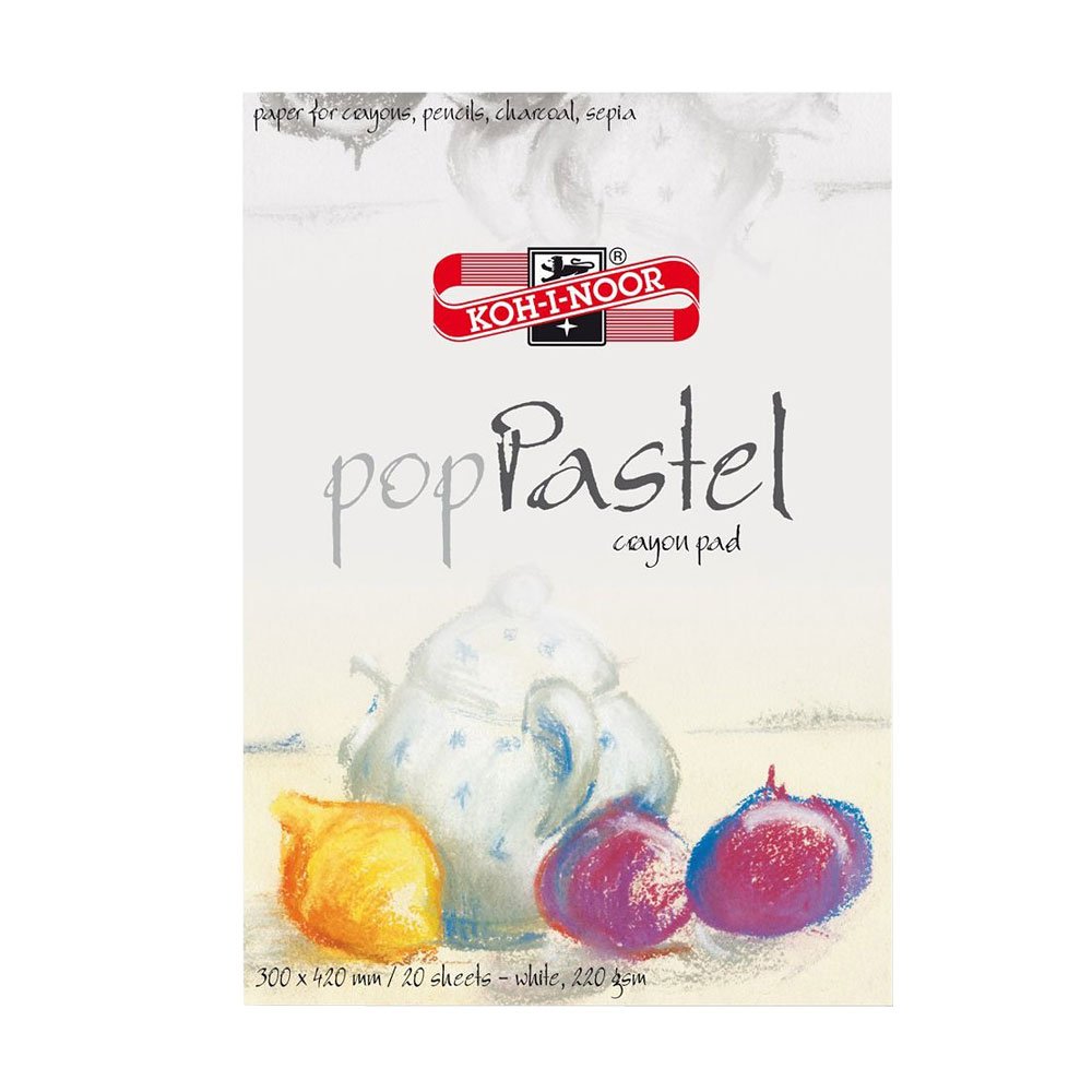 KOH-I-NOOR Crayon Drawing Pad Art Supplies 30 x 42 cm White