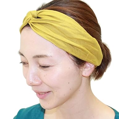 Amazon ヘアバンド リネン100 オリジナル ターバン オシャレ