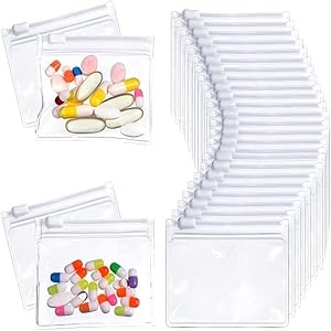 1Set 25Pcs Portable Jewelry Storage Roll Set with Reusable Zipper Bags, Travel Organizer for Jewelry Pills Small Accessories