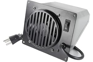 Hongso Replacement Vent-Free Wall Heater Fan, Vent Free Blower Accessory Kit for Mr. Heater, Dyna-Glo, Dyna-Glo 30,000 BTU, Comfort Glow Vent Free Heaters; All Components UL Listed