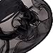 IL Caldo Women's Sun Hat Fascinator Flowers Wide Brim Gauze Hat Headdress,Black