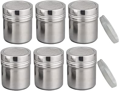 Stainless Steel Powder Sugar Shaker | Fine Mesh Duster For Baking & Cooking