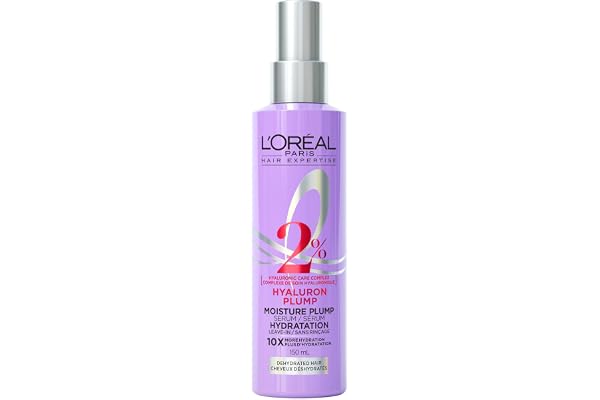 L'Oréal Paris Hair Expertise Hyaluron Plump 2% Moisture Plump Hair Serum, For Dehydrated Hair, 150ml