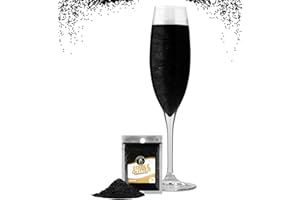 CAPPSTAN UK Twinkle My Drink® Halloween Black Sparkle Premium Edible Glitter for Drinks | Party Decorations | Cocktail Glitter | 5g up to 25 Servings
