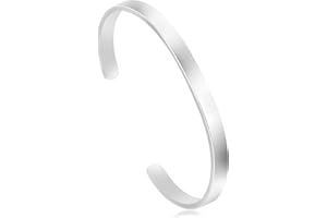 JoycuFF Bracelets for Women Birthday Graduation Christmas Anniversary Silver Rose Gold Cuff Bracelets Jewelry Gifts for Women