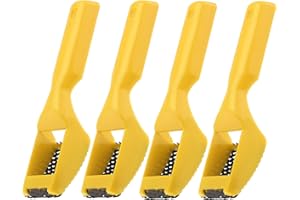 Omninmo 4pcs Surform Shaver Mini Hand File, Yellow