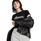 Armani Exchange Womens Short Sleeve Classic Script Logo Scoop Neck Tee