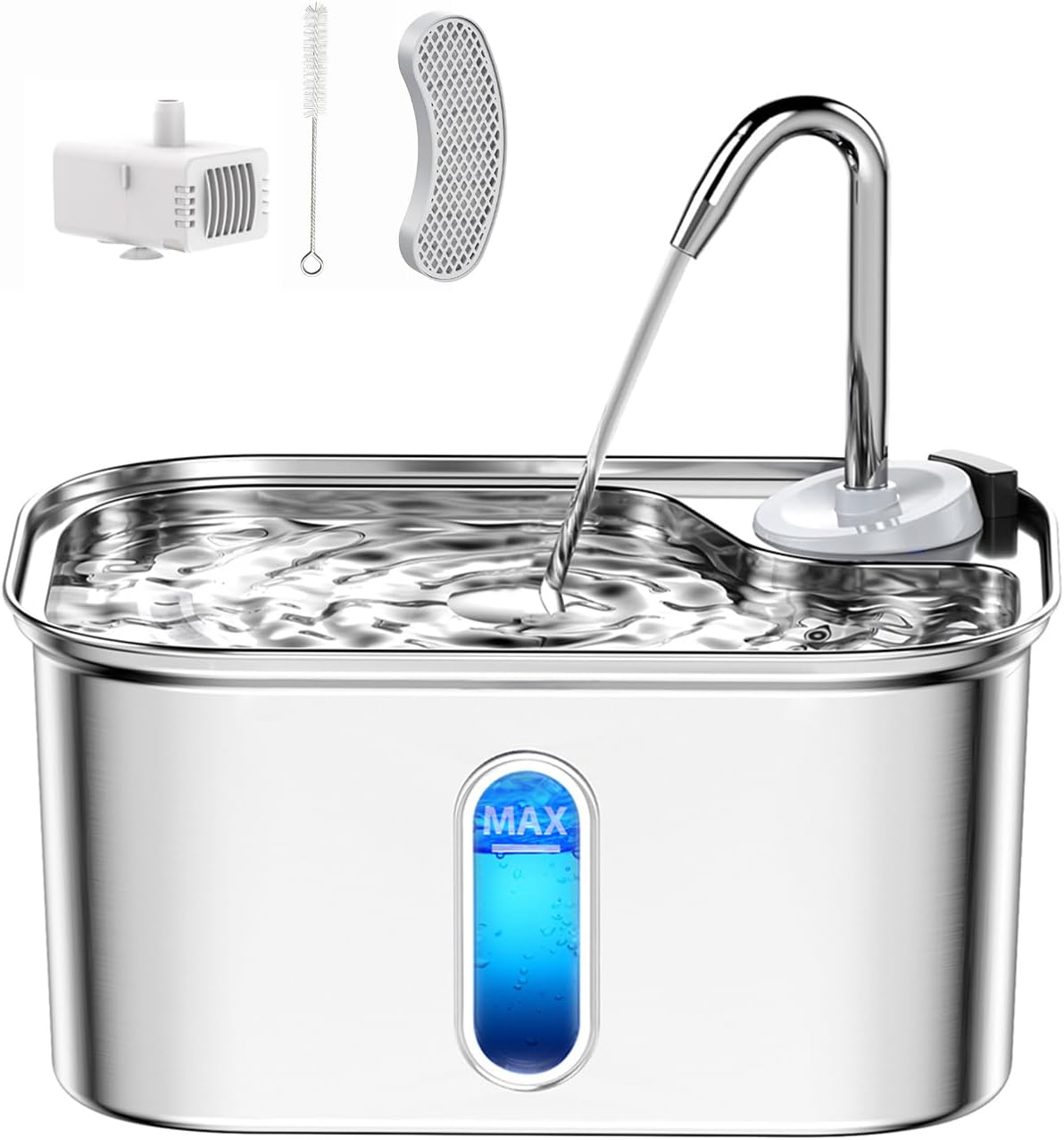 85oz ultra quiet BPA-free pet water fountain