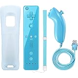 NC Remote Controller and Nunchaku Controller Replacement for Wii Remote Controller,Built in 3-axis Motion Sensor,Compatible w