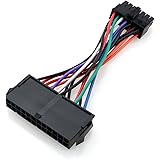 ZZHXSM 24 Pin to 14 Pin Power Supply Cable PSU ATX Main Power Adapter Electric Cable Compatible for Motherboards, 4Inch 18AWG