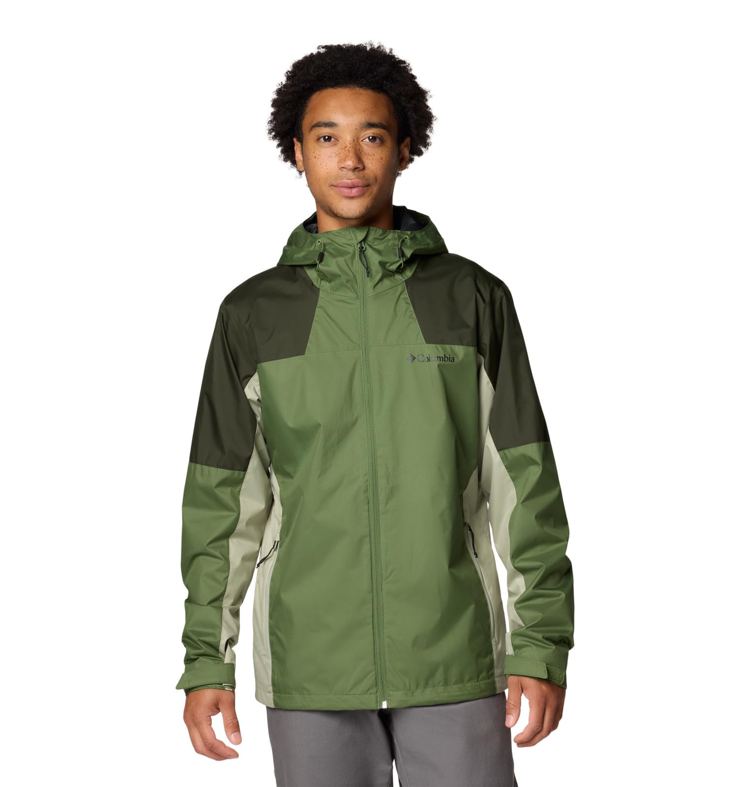 Columbia Men’s Inner Limits III Jacket, Canteen/Greenscape/Safari, Large Tall