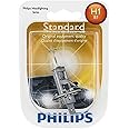 Philips 12258B1 H1 Standard Halogen Replacement Headlight Bulb, 1 Pack