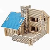 Funnylive3D Wooden Puzzle -country house 3D Artwork 3D Models Kids Educational Toy for Kids Adults the Best Birthday Gift