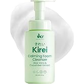 IKI Kirei Foam Cleanser - Gentle Face Wash for Women with Aloe Vera & Cucumber Extract, Hydrating & Soothing, Dermatologically Tested, Suitable for Sensitive Skin, Paraben-Free