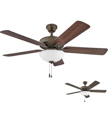 Ventilatore da soffitto con motore DC per esterno 132cm LED 20W 3CCT DIM Nero/Legno IP44 | Leroy