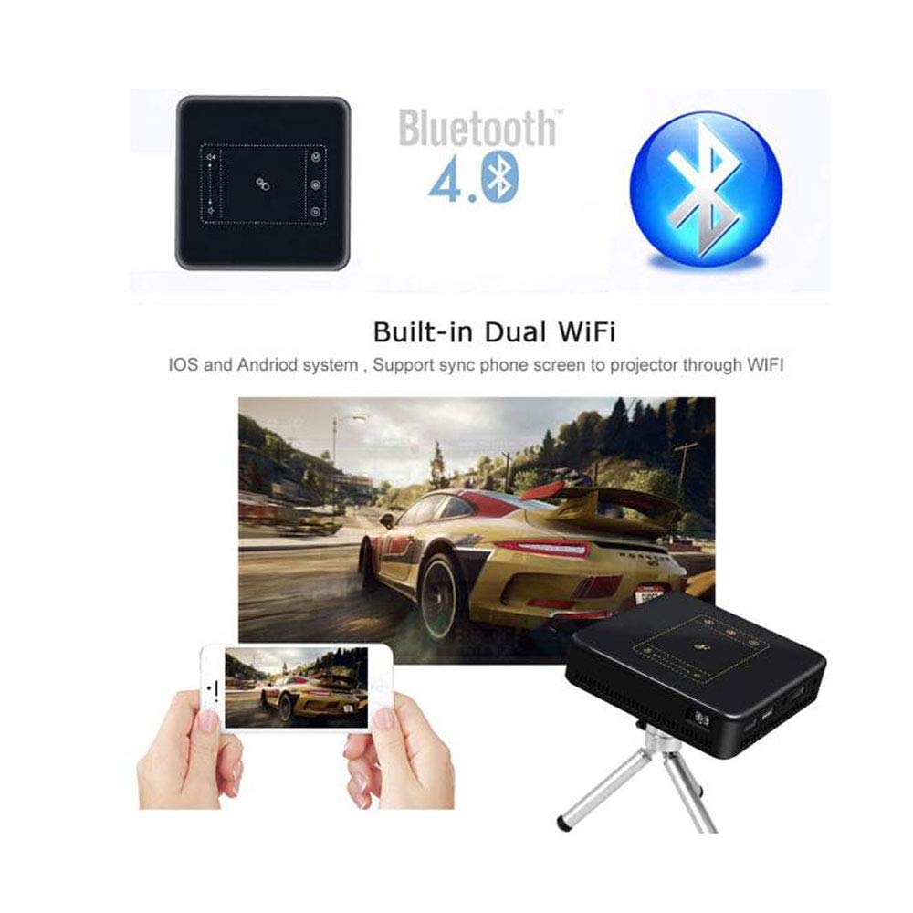 DBSCD Proyector Full HD Mini proyector portátil WiFi Bluetooth ...