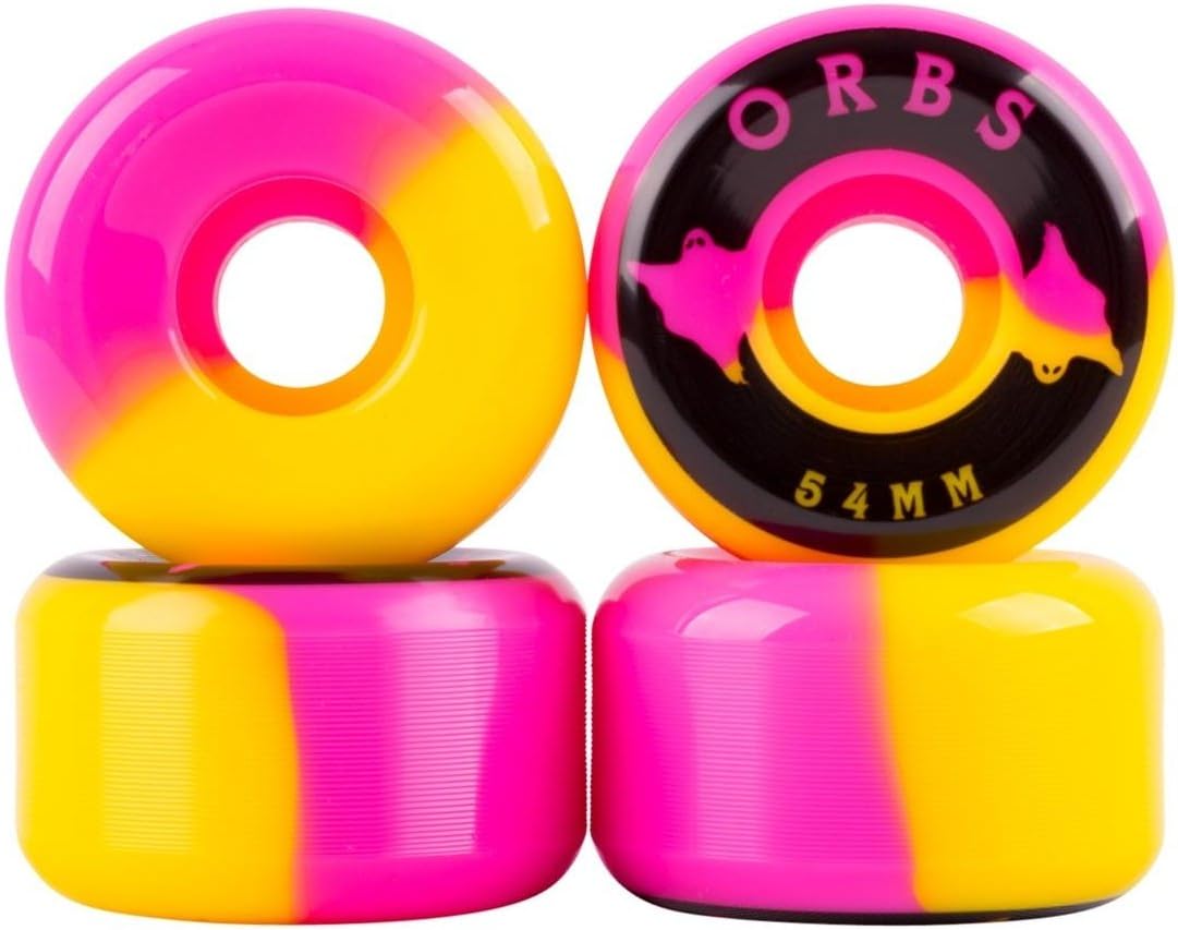 Welcome Orbs Specters 54mm Skateboard Wheels (Pink/Yellow)